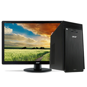 Acer Aspire TC-214 AMD A4-5000/2GB/500GB/Radeon HD Graphics/Windows 10 w/ 18.5-inch K192HQL Monitor
