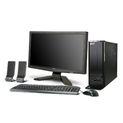 Acer Aspire X1800 Slim Desktop PC with Acer 20in. Widescreen LCD Monitor