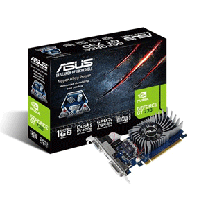 Asus NVIDIA GeForce GT730- 2GD5-BRK 2GB GDDR5 64-bit, Multimedia & Gaming Performance Graphic Card
