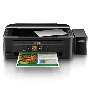 Epson L365 Multi-function Wi-Fi printer with integrated ink tanks for fast and cost-effective colour print