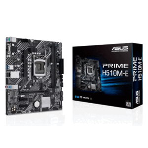 Asus Prime H510M-E  Intel H510 (LGA 1200) micro ATX motherboard with PCIe 4.0, 32Gbps M.2 slot, Intel 1Gb Ethernet