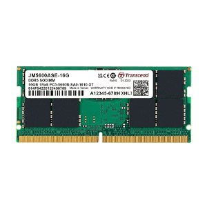 TRANSCEND 16GB DDR5 5600 SODIMM JM5600ASE-16G
