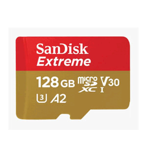 Sandisk 128GB EXTREME MICROSDXC SQSQXAA V30 U3 C10 A2 UHS-I