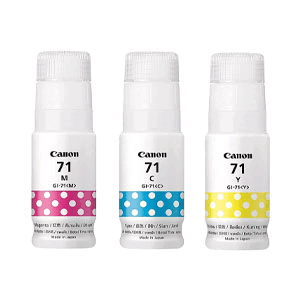 Canon Ink GI 71 Bottle Ink Cyan/Magenta/Yellow