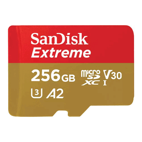 SanDisk 256GB EXTREME MICROSDXC SDSQXAV  UHS-I CARD SDSQXAV-256G-GN6MN