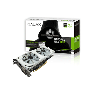 GALAX 6GB GeForce GTX 1060 EX OC 192-bit GDDR5 - DP 1.4, HDMI 2.0b, Dual Link-DVI
