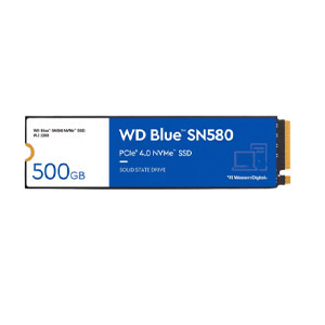 Western Digital 500GB SN580 BLUE M.2 2280 NVMe PCIe Gen4 x4 WDS500G3B0E-00CHF0 SOLID STATE DRIVE