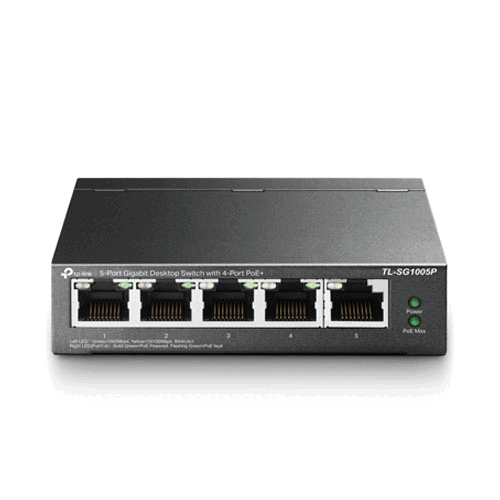 TP-Link TL-SG1005P 5-Port Gigabit Desktop Switch with 4-Port PoE+