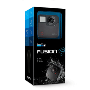 GoPro Fusion - 360 Waterproof Digital VR Camera with Spherical 5.2K HD Video 18MP Photos