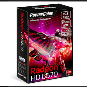 PowerColor Radeon HD6570 2GB DDR3 PCI-E 128Bit DL-DVI-D/HDMI/VGA