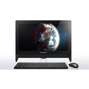 Lenovo C20-00 (Black/White) 19.5-inch Full HD Pentium Quad Core N3700/DVDRW/HD Webcam/Win10 AIO PC
