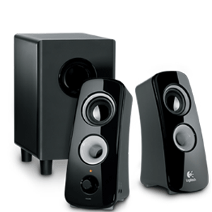 Logitech Z323 2.1 speaker system, Transport yourself into your music, movies, and games.