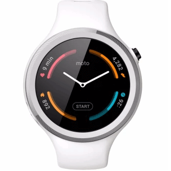 Motorola 360 Sport 45mm Smartwatch (White)