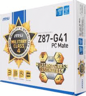 MSI Z87-G41 PC MATE LGA1150 Intel Z87 HDMI SATA 6Gb/s USB 3.0 ATX High Performance CF Intel Motherboard