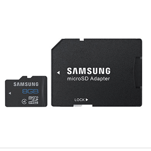 Samsung 8GB Class 4 MB-MS8GBA Micro SDHC Card w/ Adapter