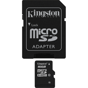 Kingston 16GB SDC4/16GB microSDHC Card with Adapter