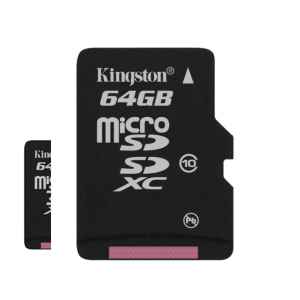 Kingston 64GB SDCX10/64GB Class 10 microSDHC/SDXC Card