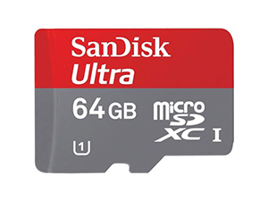 SanDisk 64GB SDSDQUA-064G-U46A ULTRA MICROSDHC 30MB/S Class 10 UHS-I w/ Adapter
