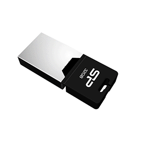 Silicon Power X20 16GB (SP016GBUF2X20V1K) Black OTG Flash Drive