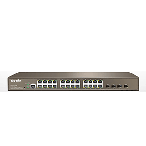 Tenda TEG3224P 24-Port 10/100/1000Mbps with 4 Shared SFP PoE Managed Switch