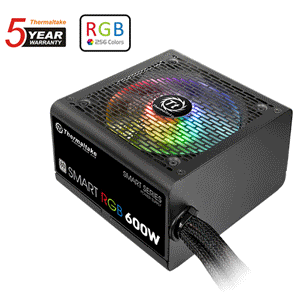 Thermaltake SMART RGB 600W (SPR-0600NHSAW) 80 Plus Power Supply