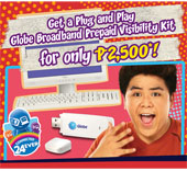 Get a Globe Broadband Prepaid Visibility Kit for Only P1,895!