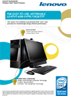 Introducing Our Exclusive Lenovo Desktop, The Easy-to-Use, Affordable Lenovo H210 Family Desktop PC.