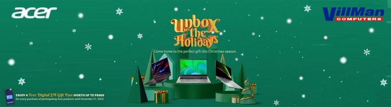 Acer Unbox the Holidays, Come home to the perfect gift this Christmas season