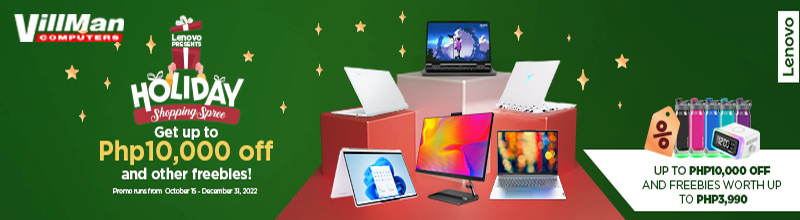 Lenovo Holiday Shopping Spree Get up to Php10,000 of and other freebies