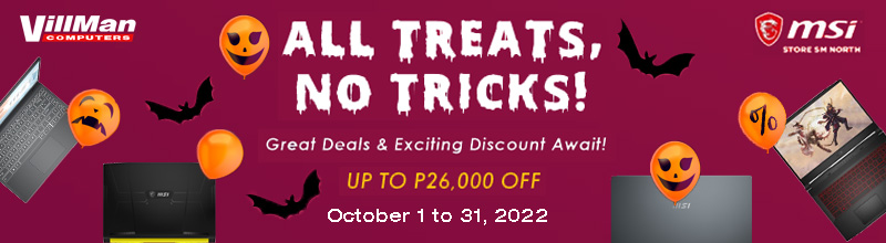 ALL TREATS, NO TRICKS! Great Deals & Exciting Discount Awaits!