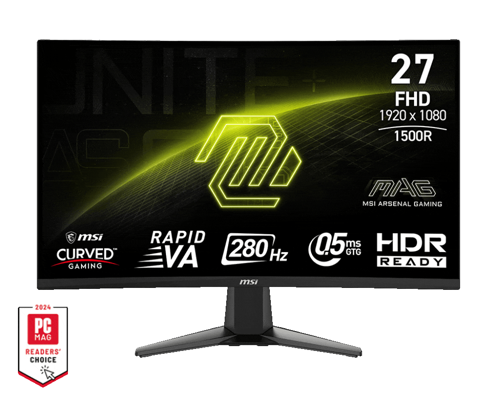MSI MAG 276CXF 27inch FHD RAPID VA CURVE 1500R 280HZ MONITOR