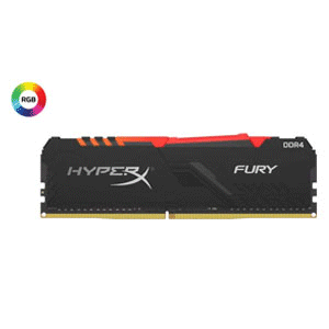 Kingston 8GB 3200MHz DDR4 RGB HyperX Fury CL16 DIMM  (KHX432C16FB3/8)