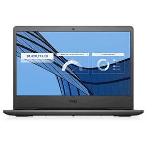 Dell Vostro 14 3401 i3 Notebook 14-in FHD Core i3-1005G1 | 4GB | 1TB HDD + 256GB SSD | Intel UHD | Windows 10