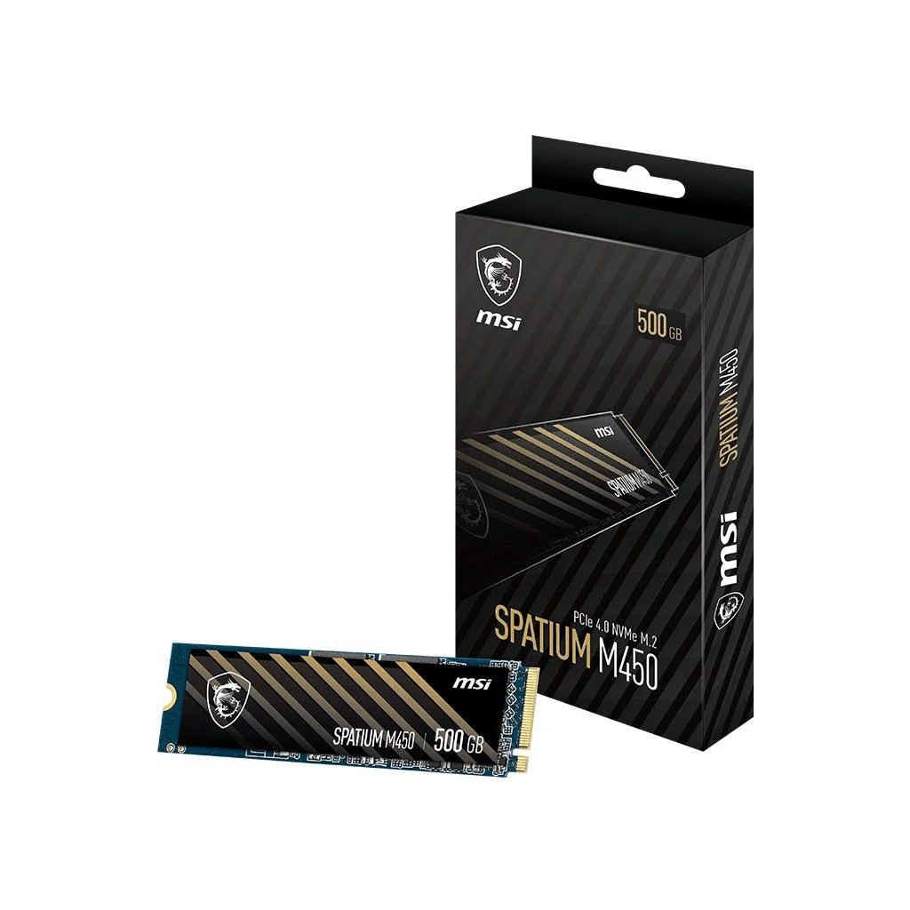 MSI 500GB SPATIUM M450 M.2 NVME PCIE 4.0 SSD