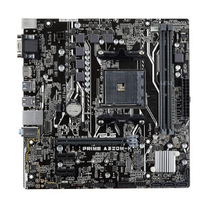 Asus Prime A320M-K AMD AM4 uATX MotherBoard with LED lighting, DDR4 3200MHz, 32Gb/s M.2, HDMI, SATA 6Gb/s, USB 3.0