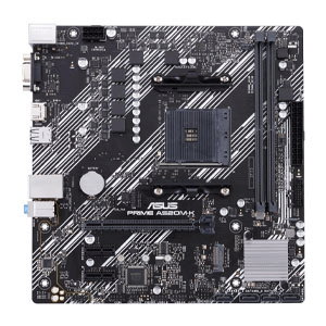 Asus Prime A520M-K (Ryzen AM4) micro ATX motherboard with M.2 support, 1 Gb Ethernet, HDMI/D-Sub, SATA 6 Gbps, USB 3.2 Gen 1