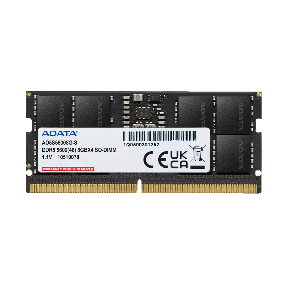 Adata 8GB DDR5 5600 SODIMM MEMORY AD5S56008G-S