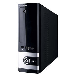 Trendsonic Amber AM-19M 304 Silver MicroATX Slim Case with 600W Power Supply