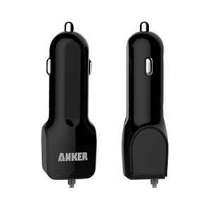 Anker 24W Dual-Port USB Car Charger with PowerIQ Technology