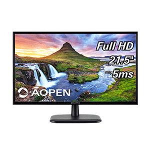 Acer AOpen 22CV1Q Monitor | 21.5in VA | 1920x1080 60Hz | 5ms | 16.7 million colors
