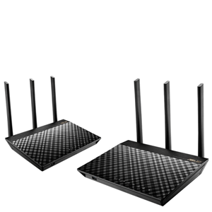 Asus RT-AC67U (2 Pack), AC1900 Dual band whole home mesh wifi system