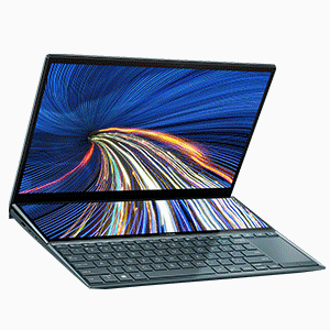 Asus ZenBook Duo 14 UX482EG-HY043TS Blue-14-inch FHD 400NITS | Core I7-1165G7 | 16G | 1TB PCIE SSD | GEFORCE MX450 2GB| Win10