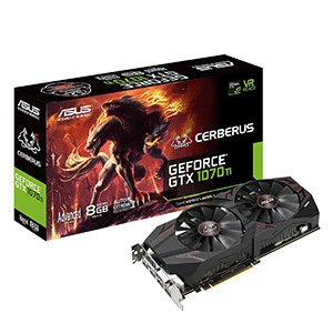 ASUS CERBERUS GeForce GTX 1070 Ti Advanced Edition 8GB GDDR5 (CERBERUS-GTX1070TI-A8G)