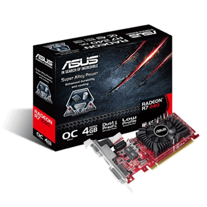 Asus R7240-OC-4GD3-L 4GB AMD Radeon R7 240 128-bit PCI Express 3.0 Video Card