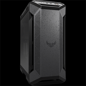 Asus TUF Gaming GT501 Case (black) with metal front panel, tempered-glass side panel, 120 mm RGB fan, 140 mm PWM fan