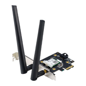 Asus PCE-AX3000 Dual Band PCI-E WiFi 6 (802.11ax) Adapter with Bluetooth 5.0