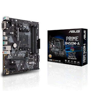 Asus PRIME B450M-A AMD AM4 mATX Motherboard with Aura Sync RGB header, DDR4 4400MHz, M.2, HDMI 2.0b
