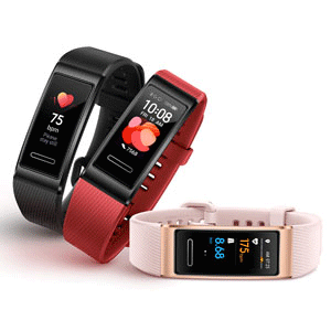 Huawei Band 4 Pro Buil-in GPS / Workout Guidance 27/7 / Heart Rate Smart Watch (Graphite Black) (Pink Gold) (Cinnabar Red)