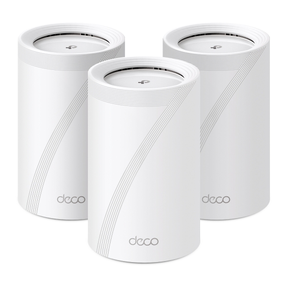 TP-Link DECO BE65 BE11000 Whole Home Mesh WiFi 7 System Tri-Band (3-Pack)