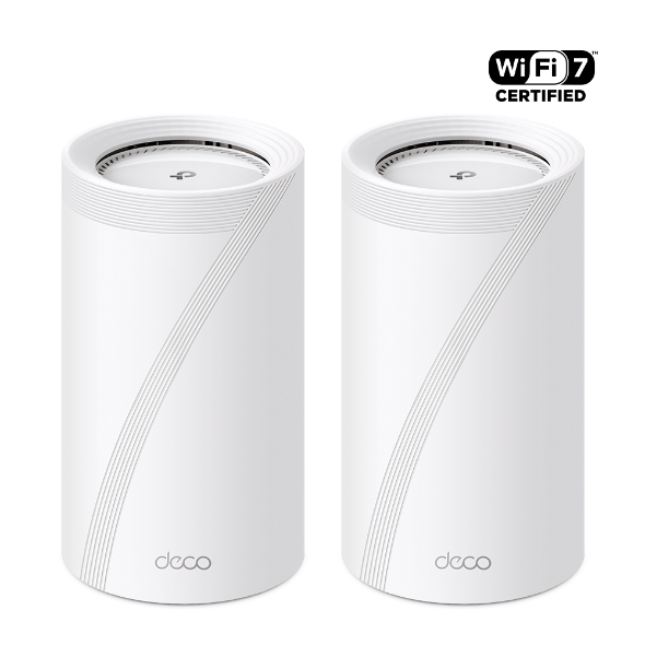 TP-Link Deco BE85 BE22000 Tri-Band Whole Home Mesh WiFi 7 System (2 Pack)